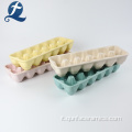 Piatto d&#39;uovo ceramico macchiato colorato